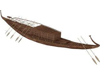 Egypt Boat 3D Model