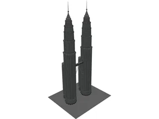 Petronas Towers 3D Model