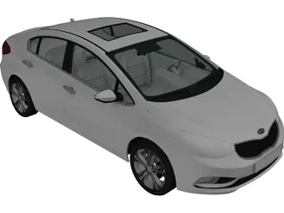 Kia Cerato Forte (2014) 3D Model