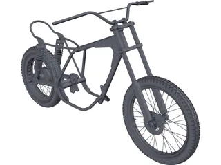 Bultaco Pursang Bike Frame 3D Model