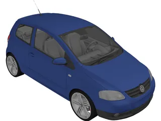 Volkswagen Fox (2005) 3D Model