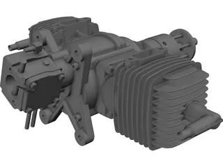 ZDZ 112cc Engine 3D Model