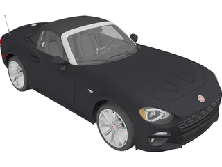 Fiat 124 Spider (2017) 3D Model