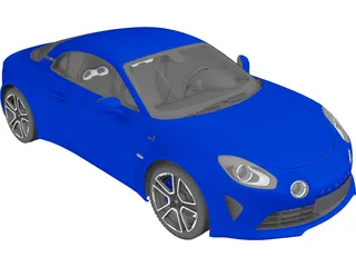 Renault Alpine A110 (2018) 3D Model