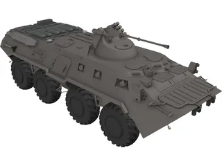 BTR-80 Armored Personnel Carrier 3D Model