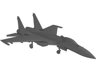 Sukhoi Su-37 Flanker 3D Model