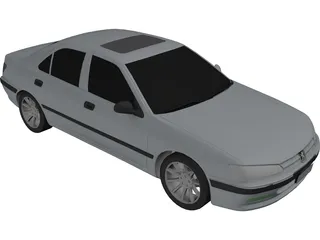 Peugeot 406 3D Model - 3DCADBrowser