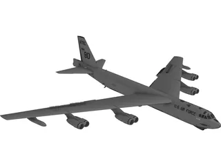 Boeing B-52 Stratofortress 3D Model