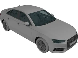 Audi A4 (2017) 3D Model