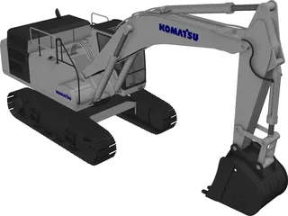 Komatsu PC490 3D Model