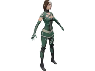 X-Men Rogue 3D Model