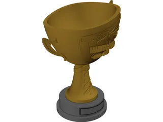 BJJ World Cup Trophy 3D Model