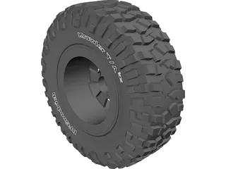 BF Goodrich Krawler TA Tire 3D Model