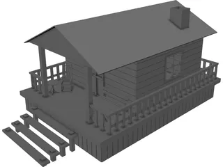 Hunter Cabin 3D Model