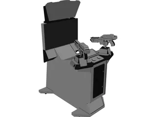 Game Cabinet 3D Model