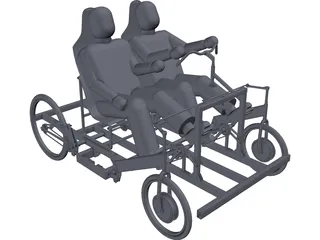 Pedal Driven Vehicle 3D Model