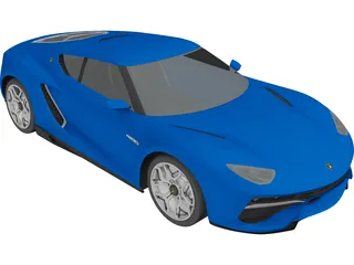 Lamborghini Asterion Concept (2014) 3D Model