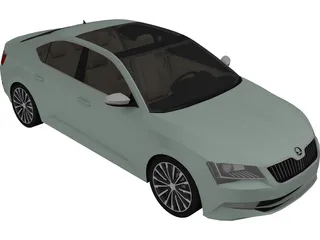 Skoda Superb (2017) 3D Model