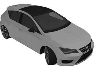 Seat Leon Cupra (2015) 3D Model