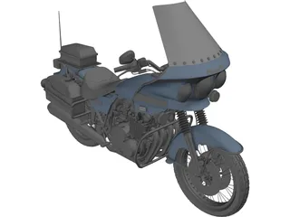 Kawasaki Police 1000 3D Model