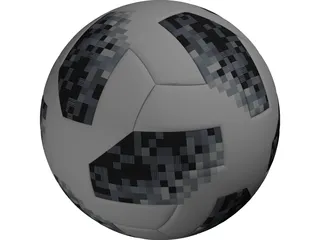 Russia Worldcup Soccer Ball 3D Model