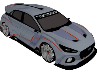 Hyundai RN30 Concept 3D Model