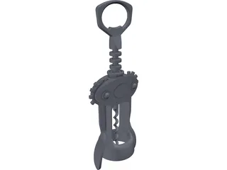 Wine Bottle Opener 3D Model