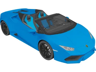 Lamborghini Huracan LP610-4 Spyder (2017) 3D Model