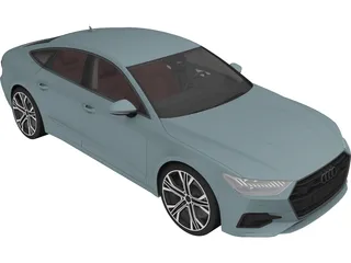 Audi A7 Sportback (2018) 3D Model