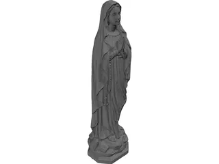 Virgin Mary 3D Model