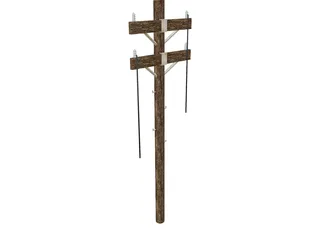 Utility Pole 3D Model