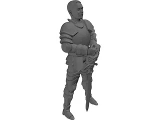 Young Knight 3D Model