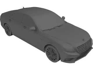 Mercedes-Benz S63 AMG W222 (2014) 3D Model