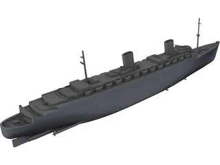 Queen Elizabeth (1940) 3D Model