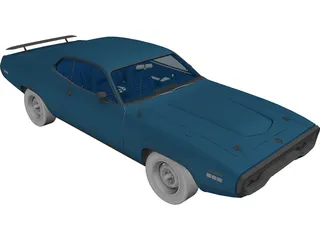 Plymouth GTX (1967) 3D Model