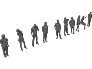 People Collection 3D Model