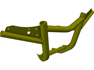 Yamaha Raptor Front Bar Carry 3D Model