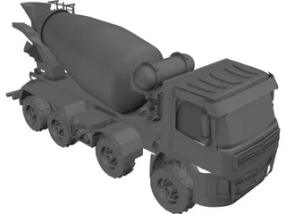 Mixer Truck 3D Model