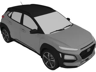 Hyundai Kona (2018) 3D Model