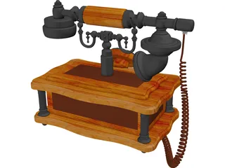 Retro Phone 3D Model