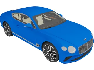 Bentley Continental GT (2018) 3D Model