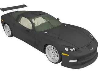 Chevrolet Corvette C6 [Tuned] 3D Model