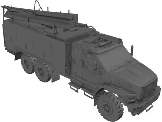 Ural Next Firetruck 3D Model