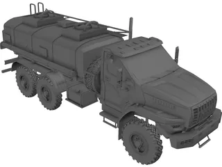 Ural Next Fuel Truck 3D Model