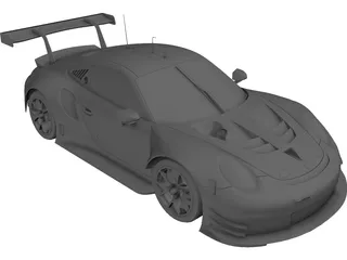 Porsche 911 RSR 3D Model