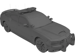 Dodge Charger SRT-8 2006 Police 3D Model