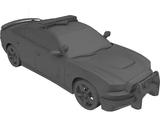 Dodge Charger SRT-8 2012 Police 3D Model