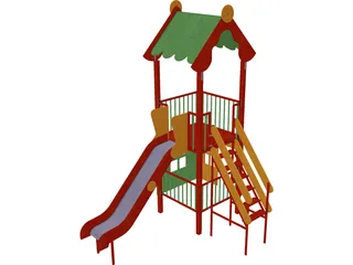 Park Slides 3D Model