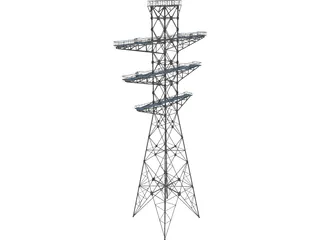 Electrical Tower 3D Model