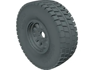 BFGoodrich Baja Wheel 3D Model